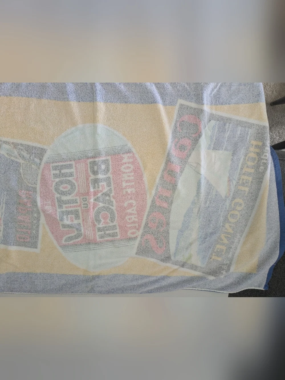 Seven Seas Vintage Beach Towel Retro.
